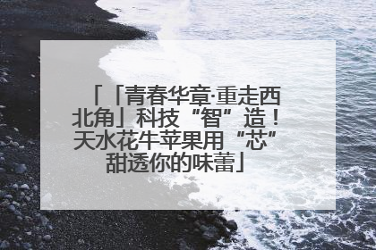 「青春华章·重走西北角」科技“智”造！天水花牛苹果用“芯”甜透你的味蕾
