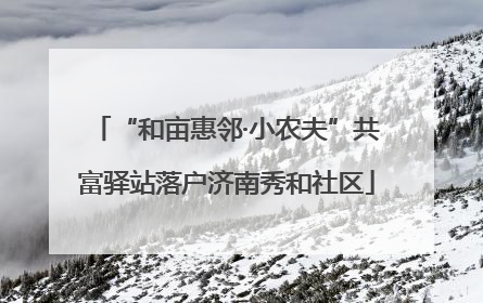 “和亩惠邻·小农夫”共富驿站落户济南秀和社区