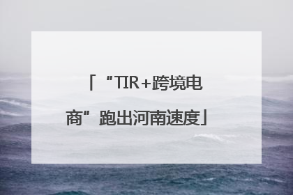 “TIR+跨境电商”跑出河南速度