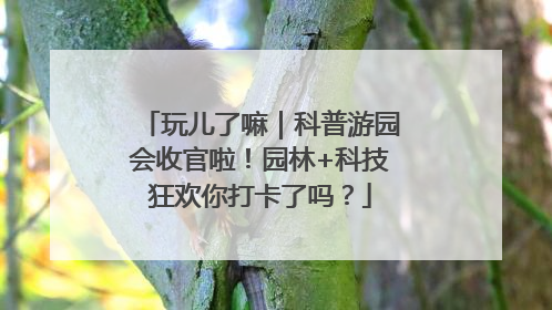 玩儿了嘛｜科普游园会收官啦！园林+科技狂欢你打卡了吗？
