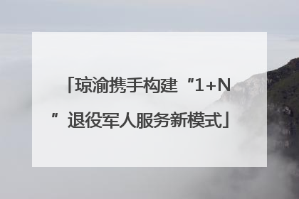 琼渝携手构建“1+N”退役军人服务新模式