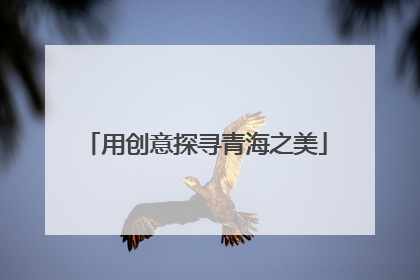 用创意探寻青海之美