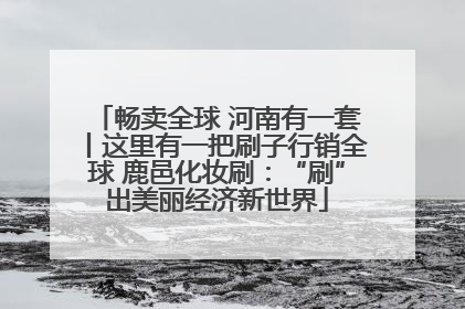畅卖全球 河南有一套丨这里有一把刷子行销全球 鹿邑化妆刷：“刷”出美丽经济新世界