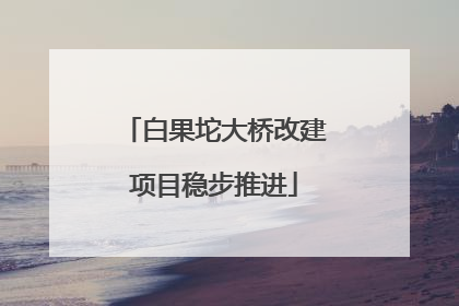 白果坨大桥改建项目稳步推进