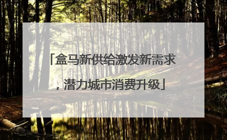 盒马新供给激发新需求，潜力城市消费升级
