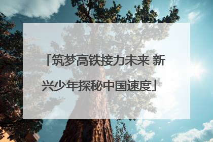 筑梦高铁接力未来 新兴少年探秘中国速度