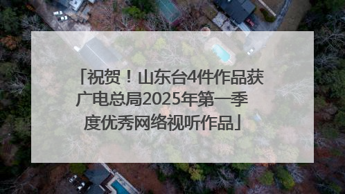 祝贺！山东台4件作品获广电总局2025年第一季度优秀网络视听作品