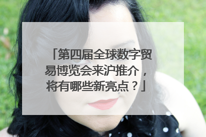 第四届全球数字贸易博览会来沪推介，将有哪些新亮点？