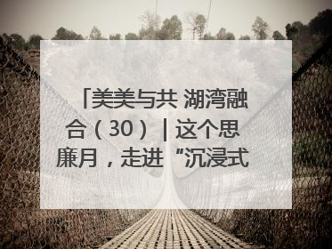 美美与共 湖湾融合（30）｜这个思廉月，走进“沉浸式”清风课堂