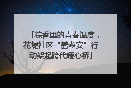 粽香里的青春温度，花堤社区“鹤耋安”行动架起跨代暖心桥