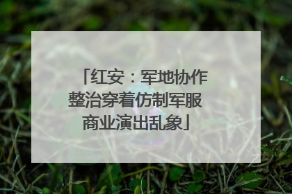 红安：军地协作整治穿着仿制军服商业演出乱象