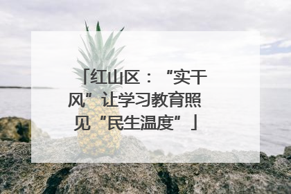 红山区：“实干风”让学习教育照见“民生温度”