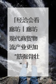 经洽会看廊坊丨廊坊现代商贸物流产业更加“筋强骨壮”