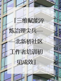三维赋能淬炼治理尖兵——北新桥社区工作者培训初见成效