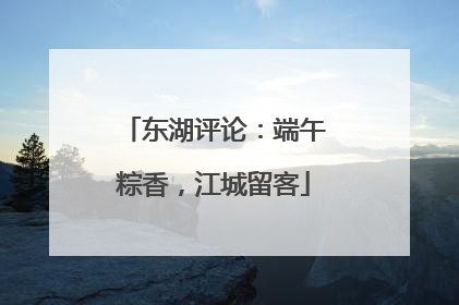 东湖评论：端午粽香，江城留客