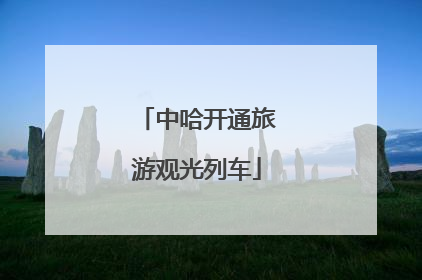中哈开通旅游观光列车