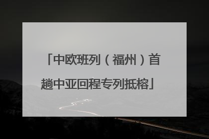 中欧班列（福州）首趟中亚回程专列抵榕