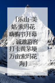 乐山-美姑·索玛花嗨购节开幕，诚邀游客打卡黄茅埂万亩索玛花海