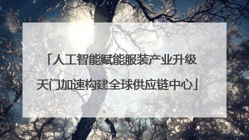 人工智能赋能服装产业升级 天门加速构建全球供应链中心