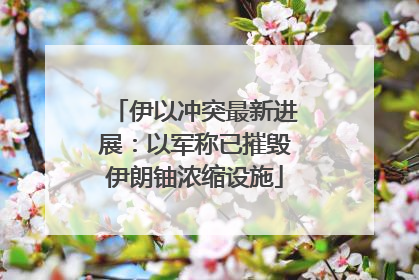伊以冲突最新进展：以军称已摧毁伊朗铀浓缩设施