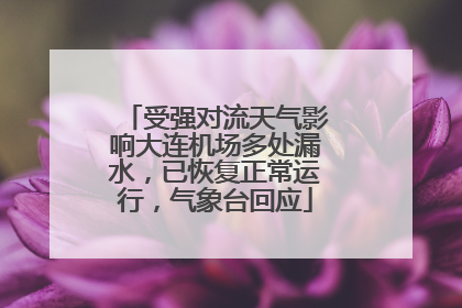 受强对流天气影响大连机场多处漏水，已恢复正常运行，气象台回应