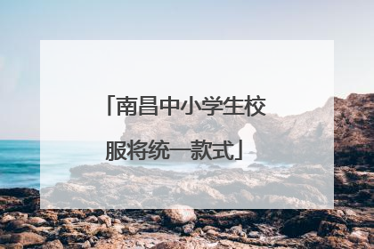 南昌中小学生校服将统一款式