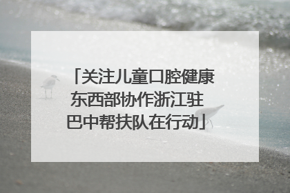 关注儿童口腔健康 东西部协作浙江驻巴中帮扶队在行动