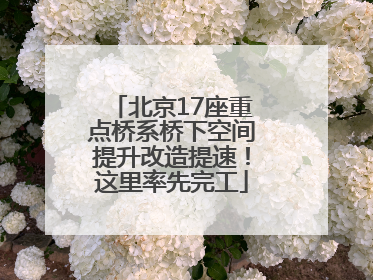 北京17座重点桥系桥下空间提升改造提速！这里率先完工