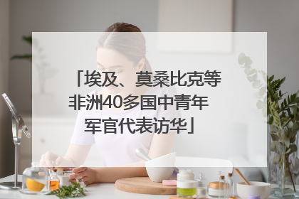 埃及、莫桑比克等非洲40多国中青年军官代表访华