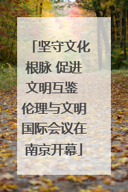 坚守文化根脉 促进文明互鉴 伦理与文明国际会议在南京开幕