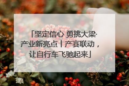 坚定信心 勇挑大梁·产业新亮点丨产赛联动，让自行车飞驰起来