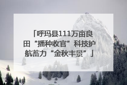 呼玛县111万亩良田“播种收官”科技护航蓄力“金秋丰景”
