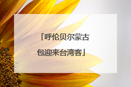 呼伦贝尔蒙古包迎来台湾客