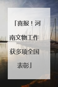 喜报！河南文物工作获多项全国表彰