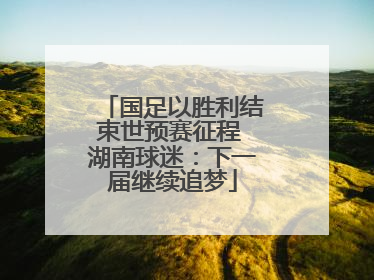 国足以胜利结束世预赛征程 湖南球迷：下一届继续追梦