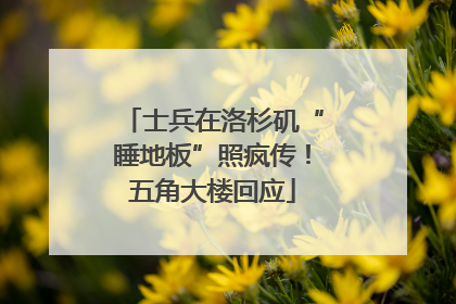 士兵在洛杉矶“睡地板”照疯传！五角大楼回应