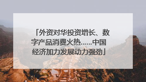 外资对华投资增长、数字产品消费火热……中国经济加力发展动力强劲
