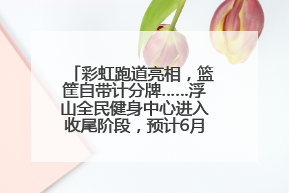 彩虹跑道亮相，篮筐自带计分牌……浮山全民健身中心进入收尾阶段，预计6月30日试运营
