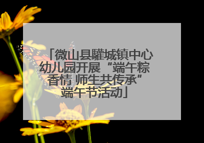 微山县驩城镇中心幼儿园开展“端午粽香情 师生共传承”端午节活动