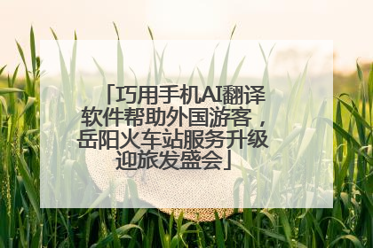 巧用手机AI翻译软件帮助外国游客，岳阳火车站服务升级迎旅发盛会