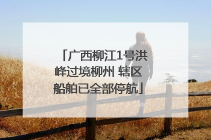 广西柳江1号洪峰过境柳州 辖区船舶已全部停航