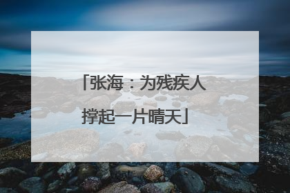 张海：为残疾人撑起一片晴天
