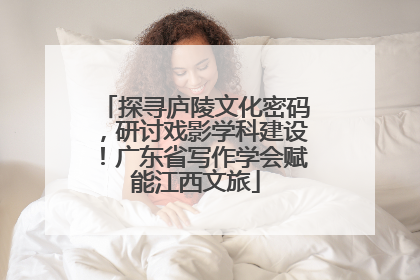 探寻庐陵文化密码，研讨戏影学科建设！广东省写作学会赋能江西文旅