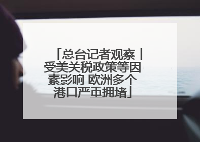 总台记者观察丨受美关税政策等因素影响 欧洲多个港口严重拥堵
