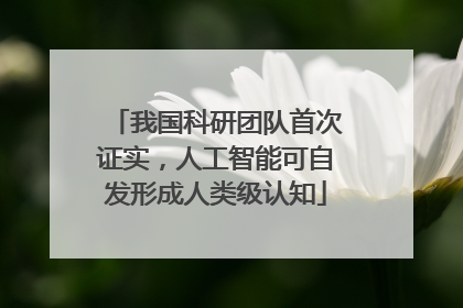 我国科研团队首次证实，人工智能可自发形成人类级认知
