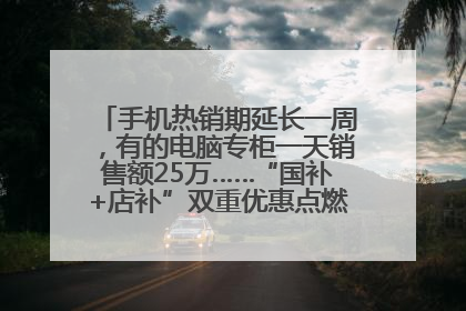 手机热销期延长一周，有的电脑专柜一天销售额25万……“国补+店补”双重优惠点燃德州“考后经济”