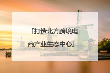 打造北方跨境电商产业生态中心