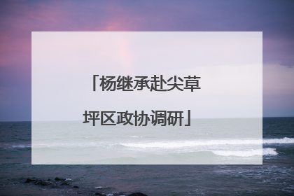 杨继承赴尖草坪区政协调研