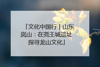 文化中国行｜山东岚山：在尧王城遗址探寻龙山文化