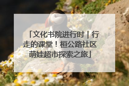 文化书院进行时｜行走的课堂！桓公路社区萌娃超市探索之旅